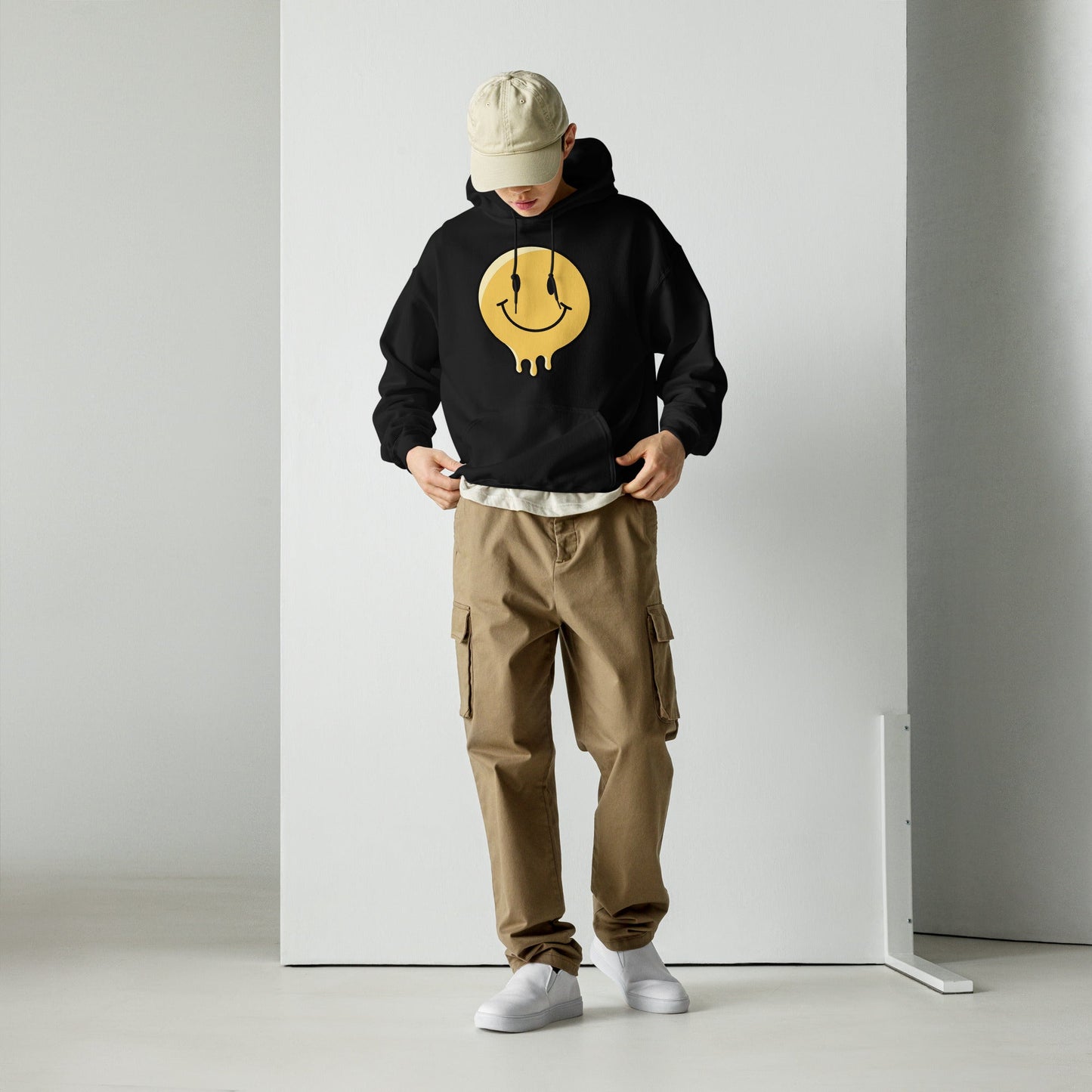 Melting Smiley Graphic Hoodie Unisex