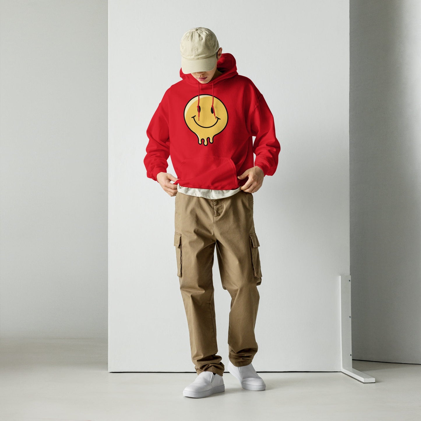 Melting Smiley Graphic Hoodie Unisex