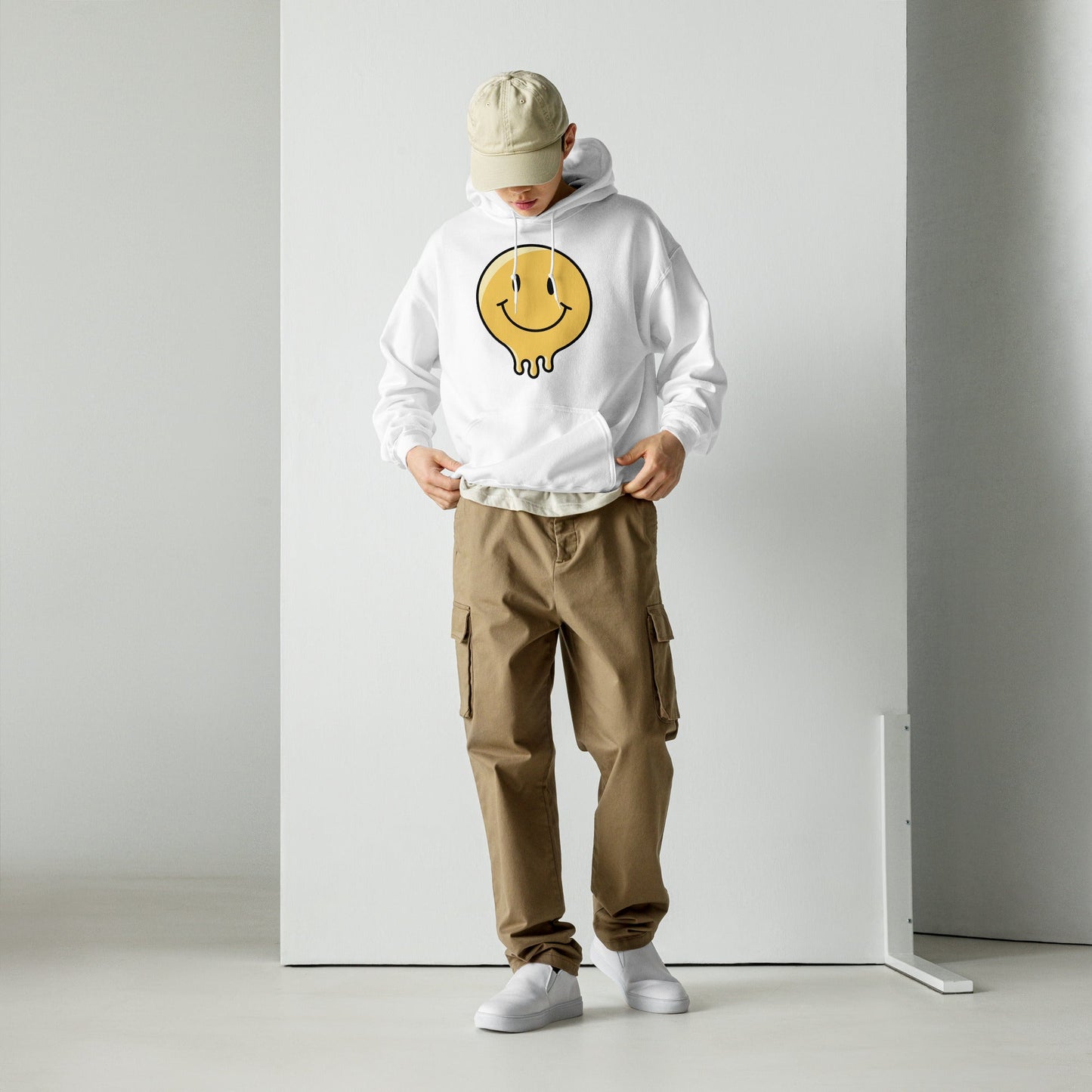 Melting Smiley Graphic Hoodie Unisex